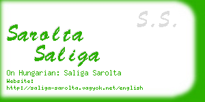 sarolta saliga business card